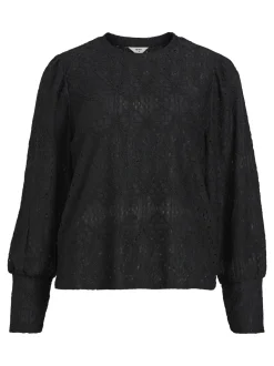 Object naisten paita, K-OBJFEODORA L/S TOP Musta