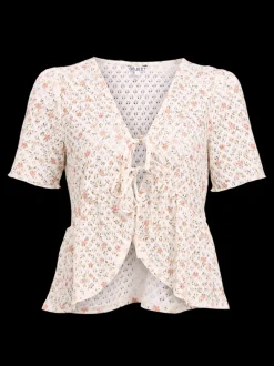 Object naisten paita, OBJGIGI SS RE TOP E HS 25 Cloud Dancer