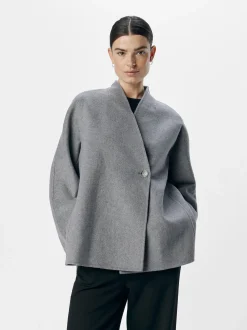 Object Naisten Takki, OBJLINN L/S OZ OPEN JACKET NOOS Grafiitti