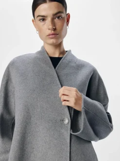 Object Naisten Takki, OBJLINN L/S OZ OPEN JACKET NOOS Grafiitti