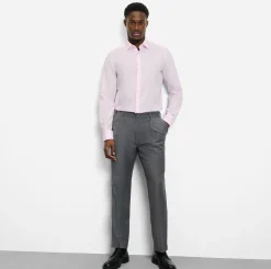 Olymp kauluspaita Level 5 Body Fit Stretch Easy Iron, vaaleanpunainen