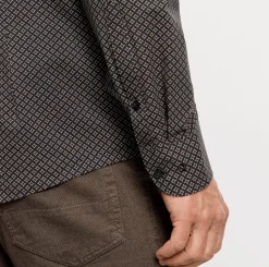 Olymp level five kauluspaita, body fit Musta Kuosi