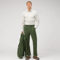 Olymp Level Five Kauluspaita, Body fit Luonnonvalkoinen