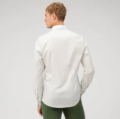 Olymp Level Five Kauluspaita, Body fit Luonnonvalkoinen