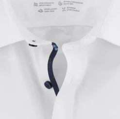 Olymp luxor 24/7 kauluspaita, body fit Valkoinen