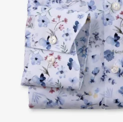 Olymp luxor kauluspaita, Modern fit Valkopohjainen Kuosi