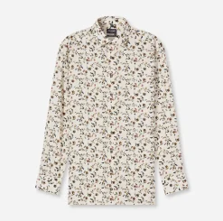 Olymp miesten kauluspaita Luxor Modern Fit, ruskea kuosillinen