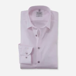 Olymp miesten kauluspaita level five, body fit Vaaleanpunainen