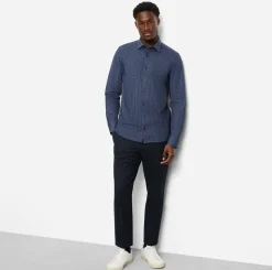 Olymp miesten kauluspaita 097 24/7 - LEVEL 5 JERSEY BODY FIT, sininen kuosi