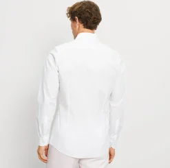 Olymp miesten kauluspaita level five, body fit Valkoinen