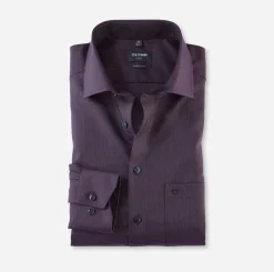 Olymp Miesten Kauluspaita, 1226-64-97 SEASONAL Viininpunainen