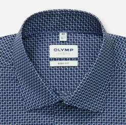 Olymp miesten kauluspaita, 051 LEVEL 5 + HIHA Tummansininen