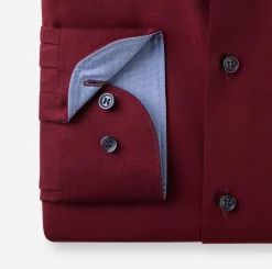 Olymp miesten kauluspaita Level Five Body Fit, viininpunainen