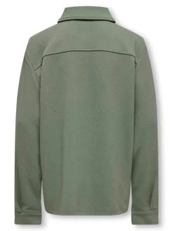 Only & Sons Junior Lasten Paitatakki, OSJNEW KODYL OVERSHIRT SWEAT Vaaleanvihreä