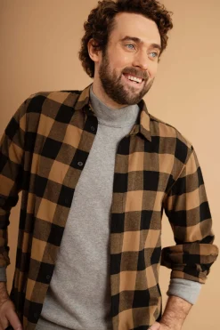 Only & Sons Ruudullinen Kauluspaita Ruskea Ruutu