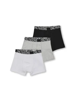 Only and Sons Junior bokserit, OSJFITZ BOLD LOGO BOXER 3PK Ei Värikoodia