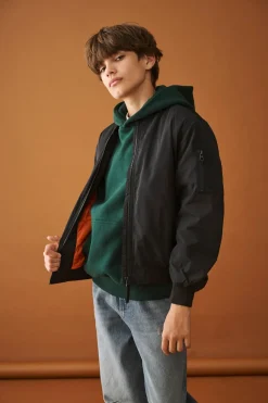 Only and Sons Junior lasten takki OSJJoshua Bomber, musta