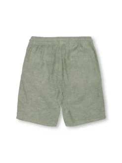 Only and Sons Junior shortsit, OSJCAIDEN LIFE LOOSE LINEN SHORTS Vihreä