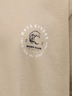 Only and Sons Junior t-paita, OSJBOB S/S RLX PRINTED TEE Vaalea Beige