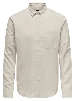 Only and Sons kauluspaita, GUDMUND SLIM SOLID Luonnonvalkoinen