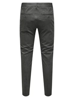 Only and Sons miesten chinot, MARK SLIM CHECK 020960 PANT Jet Black