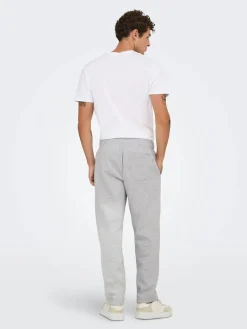 Only and Sons Miesten Collegehousut, CONNOR RLX PANT NOS Light Grey Melange