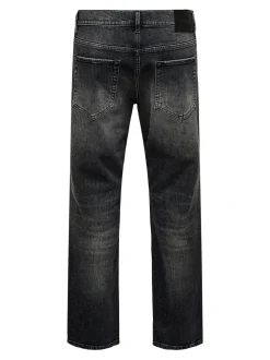 Only and Sons miesten farkut, ONSEDGE PERFORMANCE WB 3824 DOT DNM Washed Black