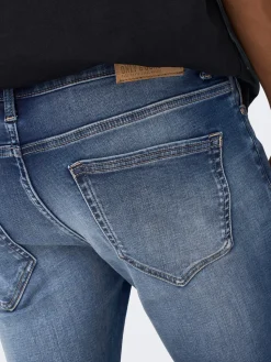 Only and Sons Miesten Farkut Loom Slim Jog 3522 Nos Indigo