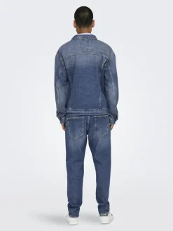 Only and Sons miesten farkkutakki, JUST BOX DNM JACKET Indigo