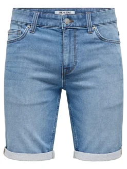 Only and Sons miesten farkkushortsit Blue Denim