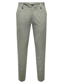 Only and Sons miesten housut Mark Tap Check, Ruskea Ruutu