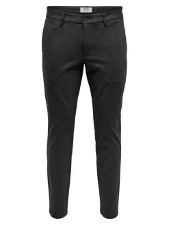 Only and Sons Miesten Housut, Mark Pant Dark Grey Melange