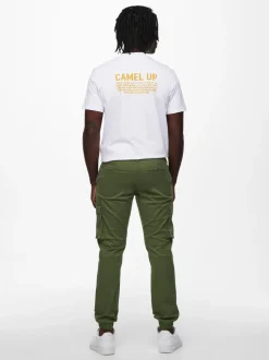 Only and Sons miesten housut, ONSCAM STAGE CARGO CUFF Armeijanvihreä