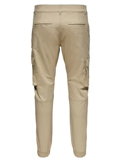 Only and Sons miesten housut, ONSCAM STAGE CARGO CUFF Beige