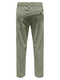 Only and Sons Miesten Housut, LINUS TAP CORDYROY PANT NOS Castor Gray