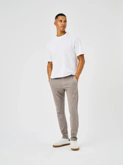 Only and Sons miesten housut ONSMARK SLIM TAP DITSY 2912 PANT NOOS, Tobacco Brown