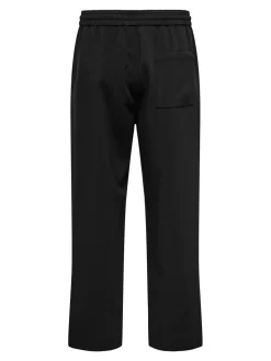 Only and Sons miesten housut, WILL LOOSE STRING PANT Jet Black