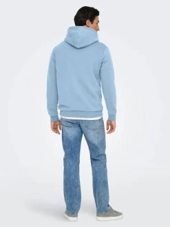 Only and Sons miesten huppari ONSCERES Hoodie Sweat, vaaleansininen
