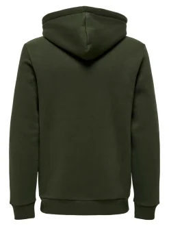Only and Sons Miesten Huppari, ONSCERES LIFE HOODIE SWEAT NOOS Armeijanvihreä