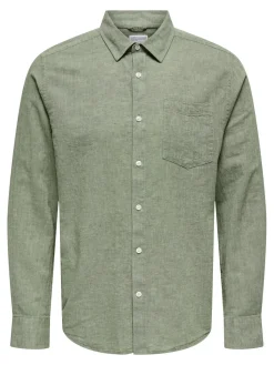 Only and Sons miesten kauluspaita, CAIDEN LIFE REG Swamp