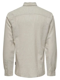 Only and Sons Miesten Kauluspaita CAIDEN PELLAVA Beige