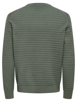 Only and Sons miesten neulepusero ONSBERRY REG 12 LS CREW KNIT FRML NOOS, Castor Gray
