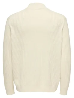 Only and Sons miesten neuletakki ONSLAW REG LS CARDIGAN KNIT FRML, Gardenia