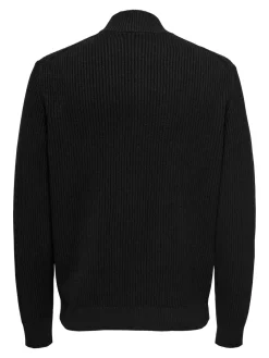 Only and Sons miesten neuletakki ONSLAW REG LS CARDIGAN KNIT FRML, musta