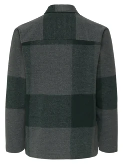 Only and Sons miesten paitatakki ONSWAKE CHECKED ZIP OVERSHIRT, Dark Sea Checks