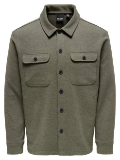 Only and Sons miesten paita, KODYL OVERSHIRT Armeijanvihreä