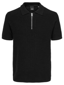 Only and Sons miesten pikeepaita, DOMI STRUCTURE Musta