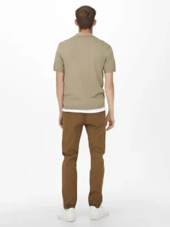 Only and Sons miesten pikeepaita, WYLER LIFE POLO KNIT Beige