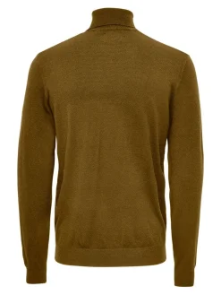 Only and Sons Miesten Pooloneule, Wyler Life Roll Neck Nos Keskiruskea