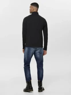 Only and Sons miesten roll neck ONSMICHAN LS ROLLNECK, musta
